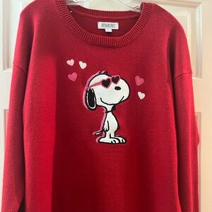 Snoopy Valentines Day Sweater new with tags